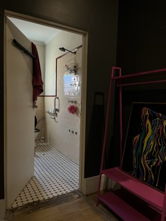Clean private shower room